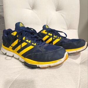 Men's size 12 adidas Speed Trainer Cross Training Shoes Navy/Yellow